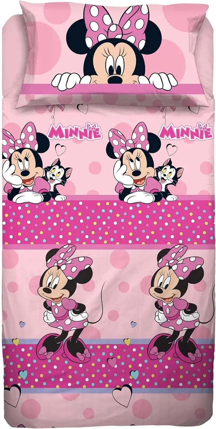 Completo lenzuola minnie singolo 100% cotone - Disney in Set di lenzuola e federe Falco Biancheria - Parete, commercioVirtuoso.it