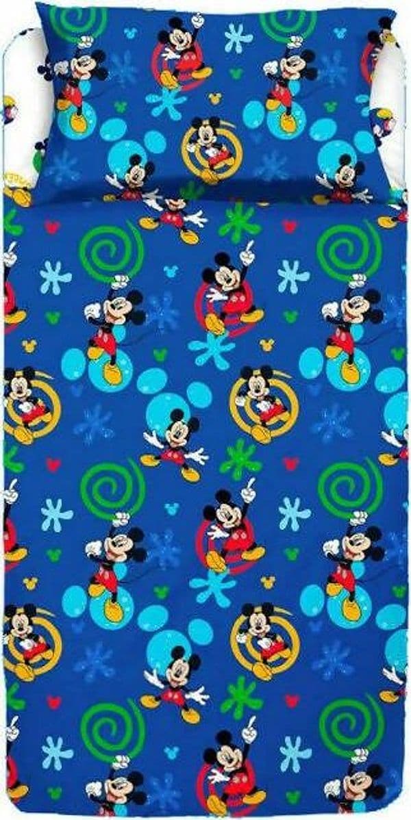 Completo letto singolo disney mickey mouse topolino per la cameretta set di lenzuola con federa colorato ed allegro Casa e cucina/Tessili per la casa/Biancheria per la cameretta/Lenzuola e federe/Set di lenzuola e federe Puleo Casa - Palermo, Commerciovirtuoso.it