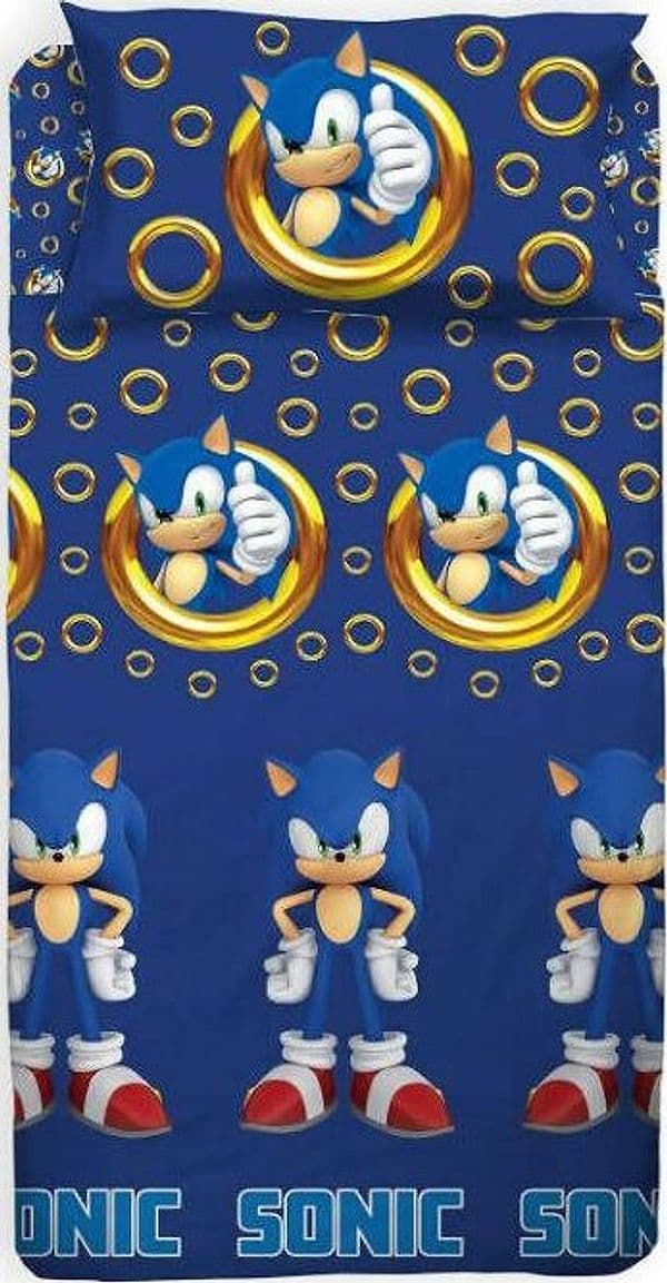 Completo-letto-singolo-in-puro-cotone-100%-prodotto-ufficiale-sonic-set-lenzuola-letto-con-federa-e-lenzuolo-sotto-con-angoli