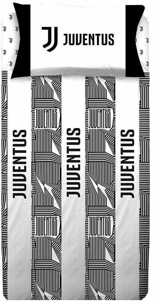 Completo Letto Singolo Juventus Set Di Lenzuola 100% Cotone Squadra Di Calcio Juve Prodotto Ufficiale Lenzuolo Sotto 90x200 Cm Lenzuolo Sopra 150x295cm E Federa 52x80cm F. C Juventus in Set di lenzuola e federe Cartolibreria La Fenice - Spadafora, commercioVirtuoso.it