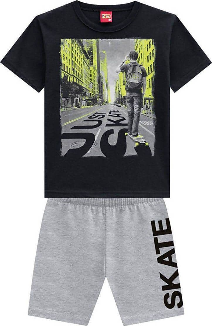 Completo Tuta Bambino Estivo Set Maglietta Mezze Maniche E Pantaloncini Corti Skate Kyly T-shirt A Maniche Corte Skateboard Pantaloni Estivi Completo Estate Bimbo Sportivo COMPLETINO Piccole Canaglie - Tropea, Commerciovirtuoso.it