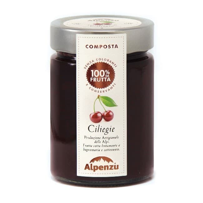 Composta di Ciliegie 100% frutta Alimentari e cura della casa/Marmellate miele e creme spalmabili/Marmellate e confetture/Burro di frutta MariTea bottega del Tè - Lodi, Commerciovirtuoso.it