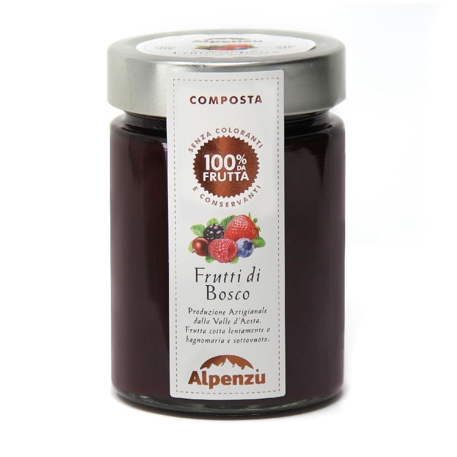 Composta di Frutti di Bosco 100% frutta Alimentari e cura della casa/Marmellate miele e creme spalmabili/Marmellate e confetture/Burro di frutta MariTea bottega del Tè - Lodi, Commerciovirtuoso.it