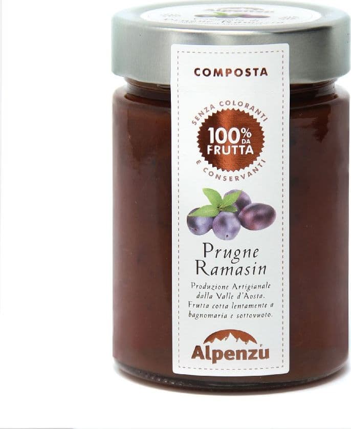 Composta di Prugne Ramasin 100% frutta Alimentari e cura della casa/Marmellate miele e creme spalmabili/Marmellate e confetture/Burro di frutta MariTea bottega del Tè - Lodi, Commerciovirtuoso.it