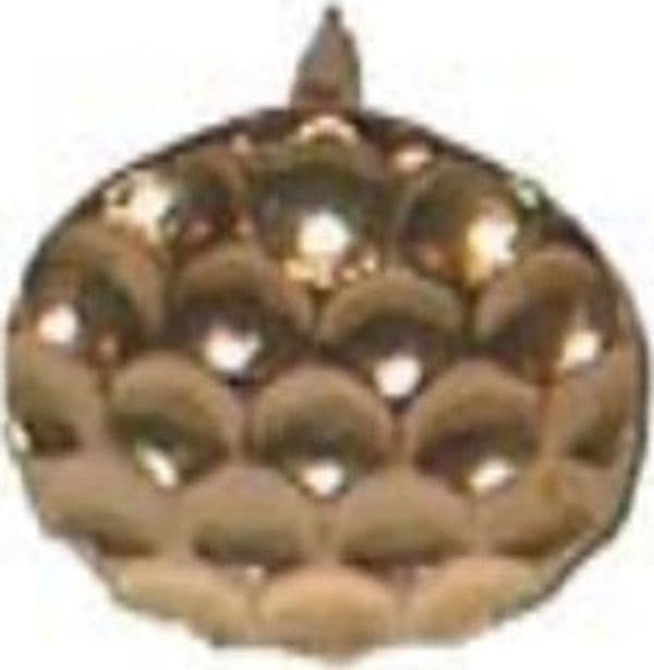 CONDY---60-BULLETTE-MARTELLATE-OTTONATE-DIAMETRO-12MM