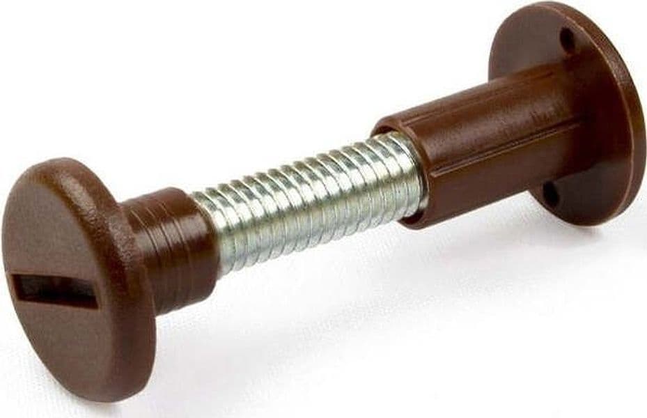 CONDY---8PZ-VITI-DI-COLLEGAMENTO-IN-PLASTICA-MARRONE-30-36MM