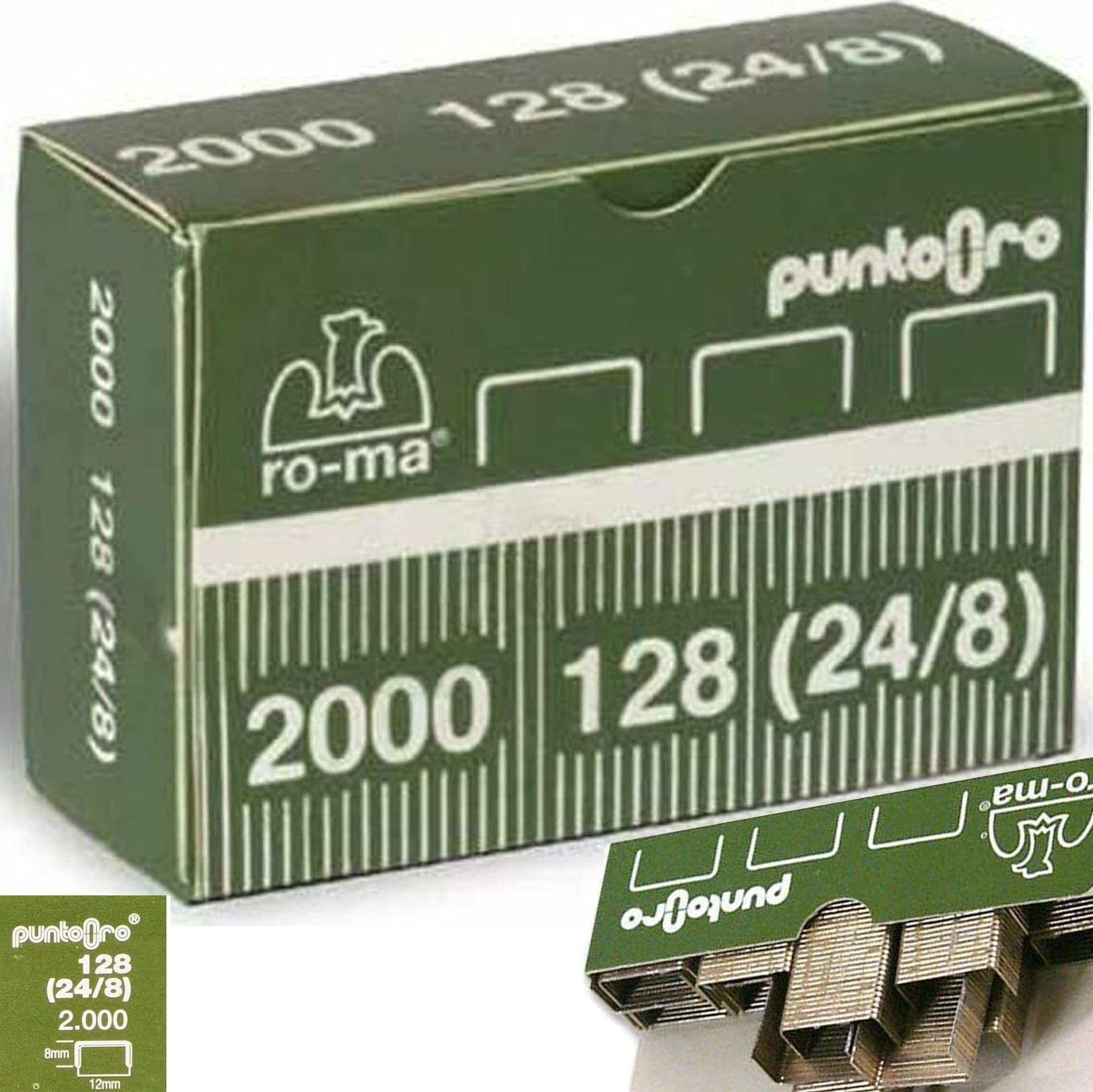PUNTI 128 24/8 PZ2000 ROMEO MAESTRI FINITURA ORO Cancelleria e prodotti per ufficio/Archivio ufficio e accessori per scrivania/Spillatrici e perforatrici/Graffette Trade Shop italia - Napoli, Commerciovirtuoso.it