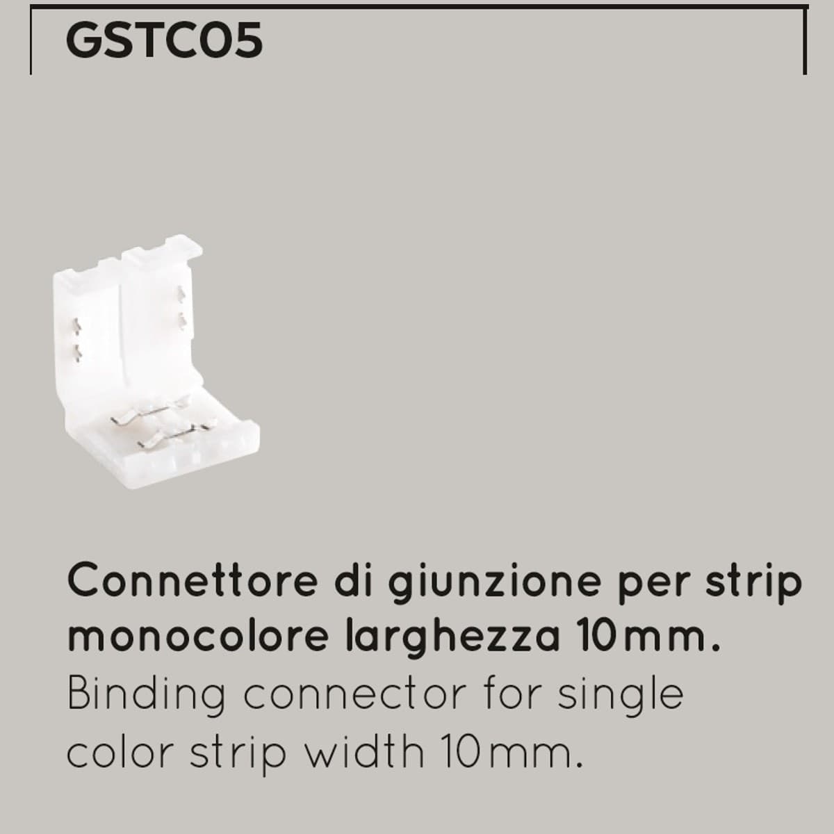Confezione-10-connettori-Gea-Led-GSTC05-accessorio-strisce-led-giunzione-interno-IP20