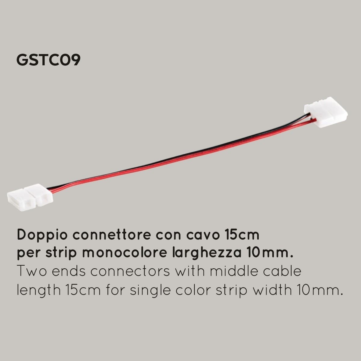Confezione-10-connettori-Gea-Led-GSTC09-accessorio-doppio-strisce-led-giunsione-interno-IP20