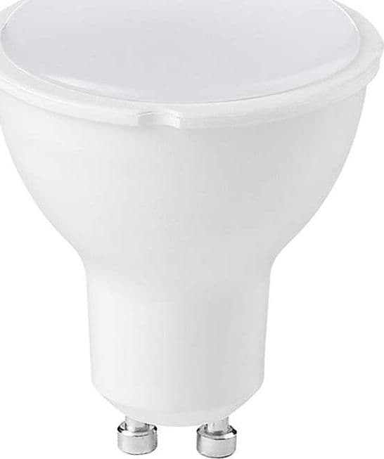 Confezione-10-Lampadine-Gea-Led-GLA244C-7W-GU10-LED-100°-attacco-baionetta-luce-diffusa
