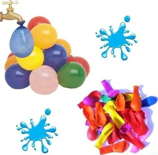 Confezione-100-Palloncini-Per-Bomba-D'acqua-Gavettone-Party-Mare-Spiaggia