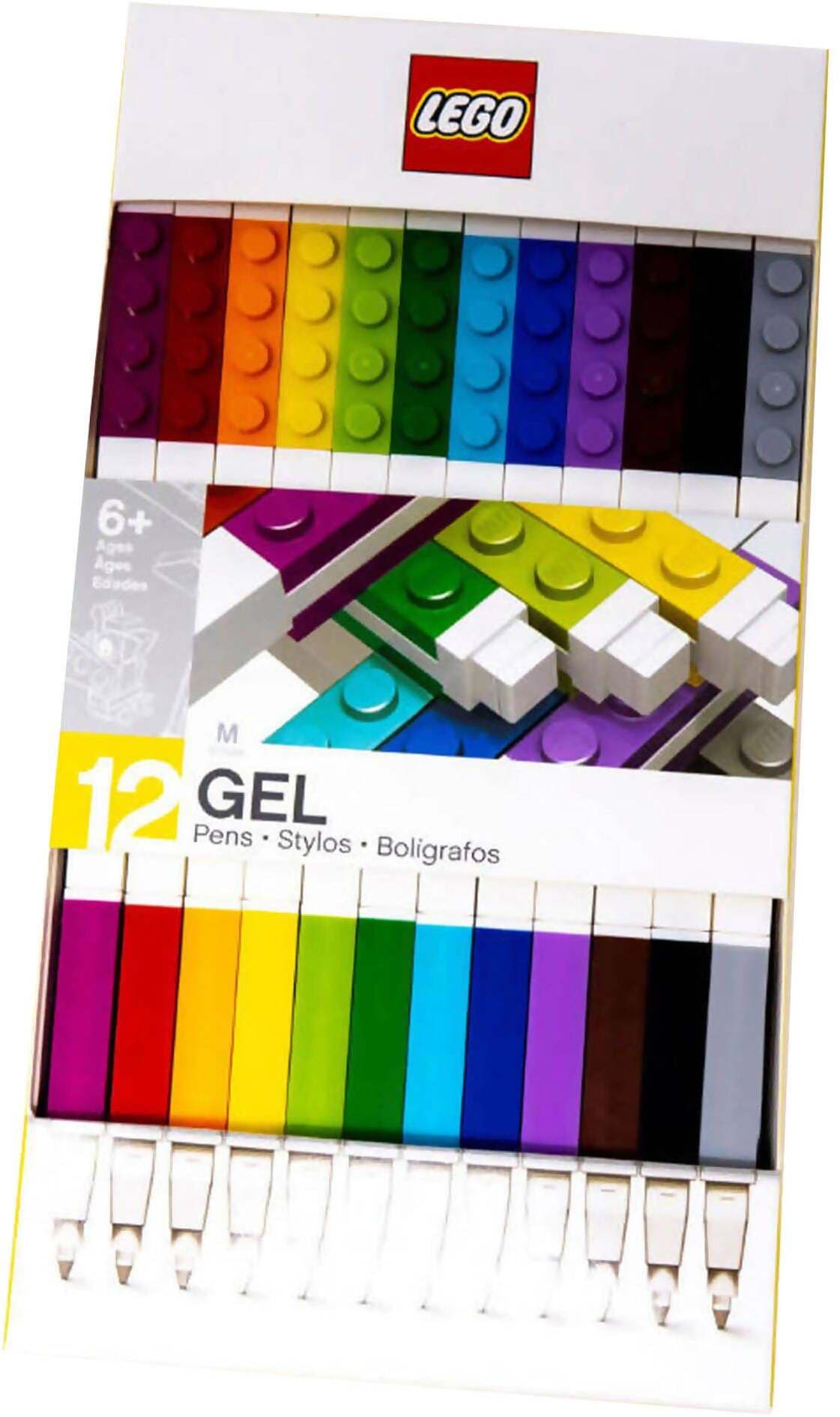 Confezione 12x Penne Gel Colorate Lego 12 Penne Multicolore A Sezione Quadrata Con Base Lego Su Estremità in Penne roller a inchiostro gel Cartolibreria La Fenice - Spadafora, commercioVirtuoso.it