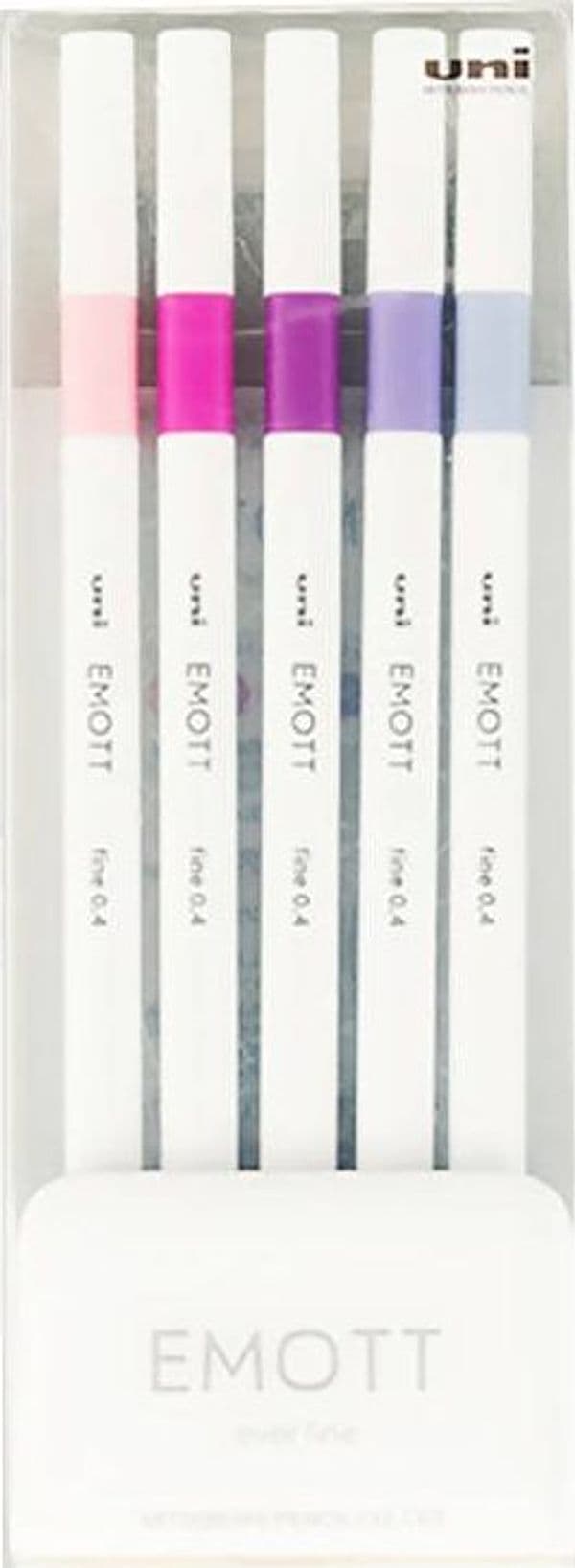 Confezione 5 Pz Pennarelli Emott Kit 5 Pezzi Colori Floreal N.07 Forma Quadrata Bordi Arrotondati Inchiostro A Base D'acqua Massima Resistenza in Pennarelli per disegno Cartolibreria La Fenice - Spadafora, commercioVirtuoso.it