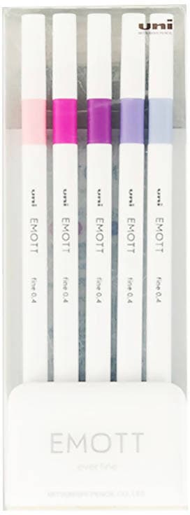 Confezione 5 Pz Pennarelli Emott Kit 5 Pezzi Colori Floreal N.07 Forma Quadrata Bordi Arrotondati Inchiostro A Base D'acqua Massima Resistenza in Pennarelli per disegno Cartolibreria La Fenice - Spadafora, commercioVirtuoso.it