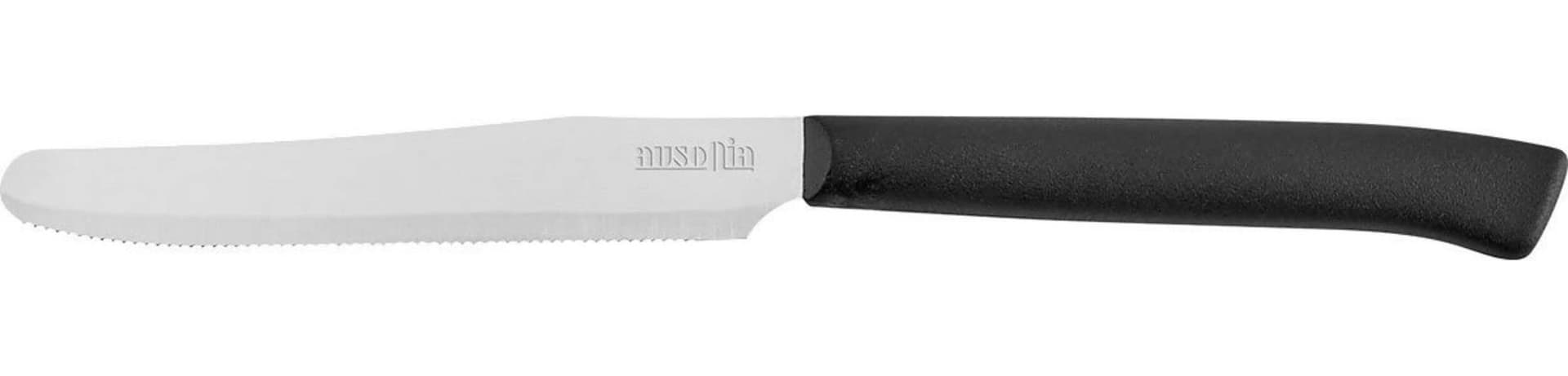 Confezione 6 Pezzi Coltello Tavola Con Manico Plastica Nero Cm. 11 Ausonia - 61651 in Set di coltelli da cucina Ausonia - Maniago, commercioVirtuoso.it