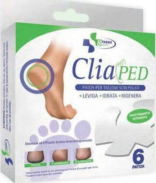 Confezione 6 Pz Cliaped Patch per Talloni Screpolati Leviga Idrata E Rigenera per Cute Ispessita Budetta Farma in Cerotti Farmacia Centrale M.le Iadevaia - Maddaloni, commercioVirtuoso.it