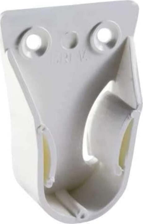 CONFEZIONE-DA-2-PEZZI---SUPPORTO-PER-TUBO-TONDO-Ø20MM---IN-PLASTICA-BIANCA
