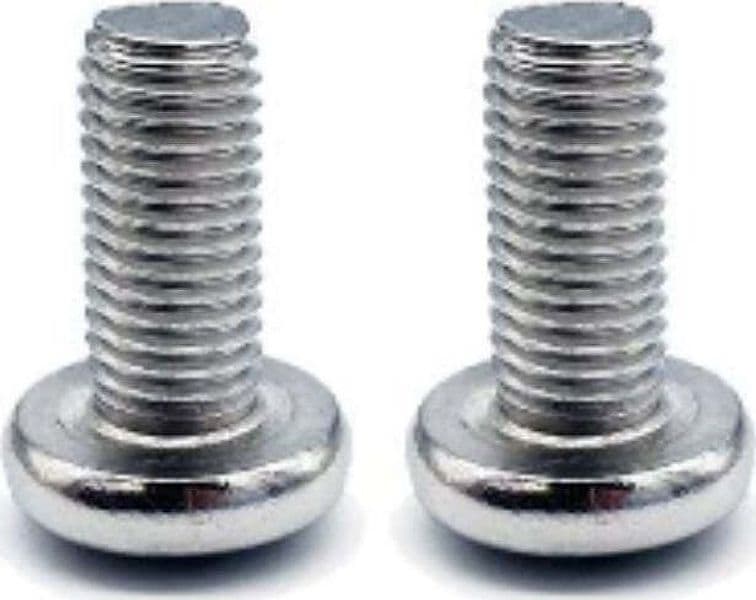CONFEZIONE-DA-2-PEZZI---VITI-M6x25-CON-FISSAGGIO-A-SOFFITTO-PER-SUPPORTO-TUBI-ARMADIO---IN-ACCIAIO