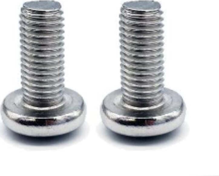 CONFEZIONE-DA-2-PEZZI---VITI-M6x25-CON-FISSAGGIO-A-SOFFITTO-PER-SUPPORTO-TUBI-ARMADIO---IN-ACCIAIO