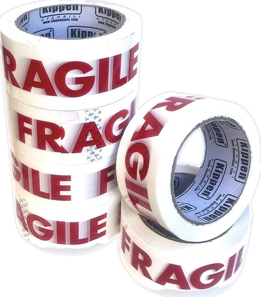 Confezione Da 6 Rotoli Nastro Adesivo Per Imballaggi Scritta Fragile 66mt X 48mm Fai da te/Ferramenta/Adesivi e sigillanti/Nastro adesivo/Nastro da imballo Trade Shop italia - Napoli, Commerciovirtuoso.it
