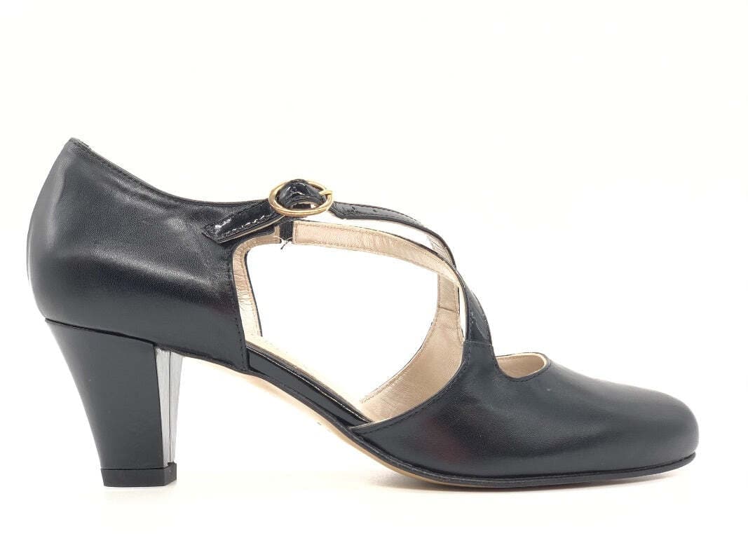 CONFORT Scarpa da ballo donna nero in Scarpe da ballo da donna Calzature Durello - Agna, commercioVirtuoso.it