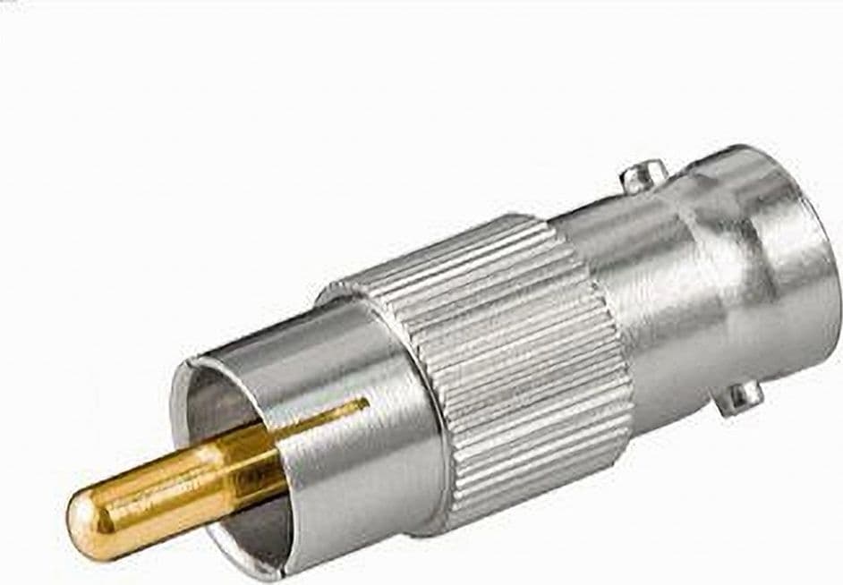 CONNETTORE ADATTATORE VIDEO BNC FEMMINA AD RCA MASCHIO SORVEGLIANZA MAXTECH C-BNC05