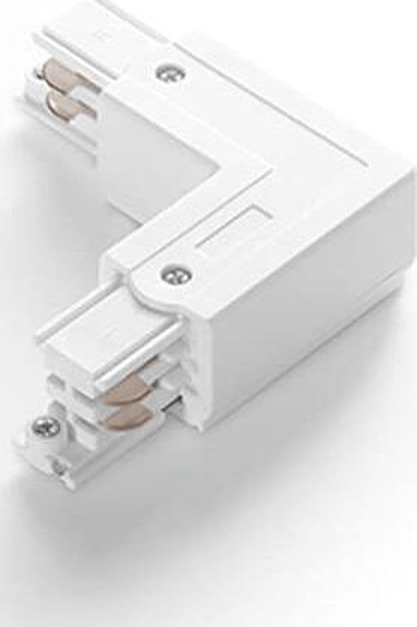 Connettore-Di-Sospensione-Per-Sistema-Binario-A-L-Bianco-Dx