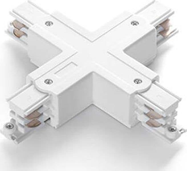 Connettore-Di-Sospensione-Per-Sistema-Binario-A-X-Bianco