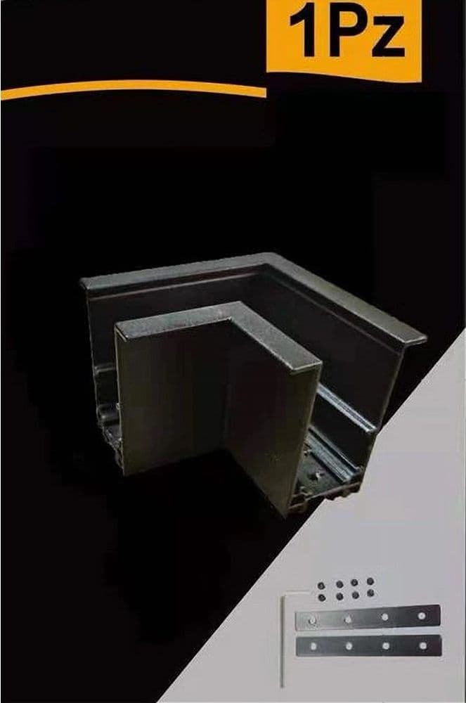 CONNETTORE GIUNTO ANGOLARE CURVA NERO PER BINARIO MAGNETICO 48V ACCESSORI TK670-L in Plafoniere da ufficio Trade Shop italia - Napoli, commercioVirtuoso.it