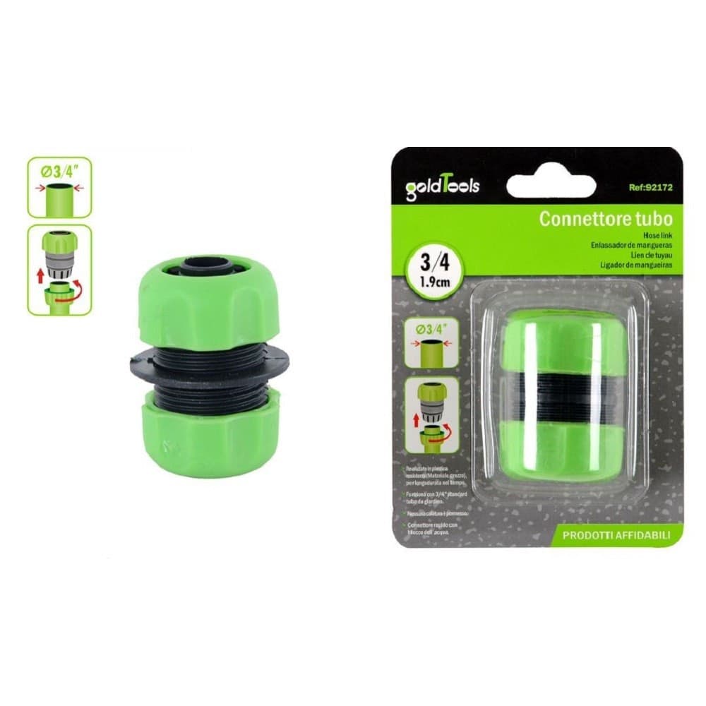 Connettore Giunzione Tubi Da 3/4? Innesto Riparatore In Plastica Giardino 92172 Giardino e giardinaggio/Attrezzi da giardino e attrezzature per l'irrigazione/Attrezzature per l'irrigazione/Pompe e accessori/Parti e connettori Trade Shop italia - Napoli, Commerciovirtuoso.it