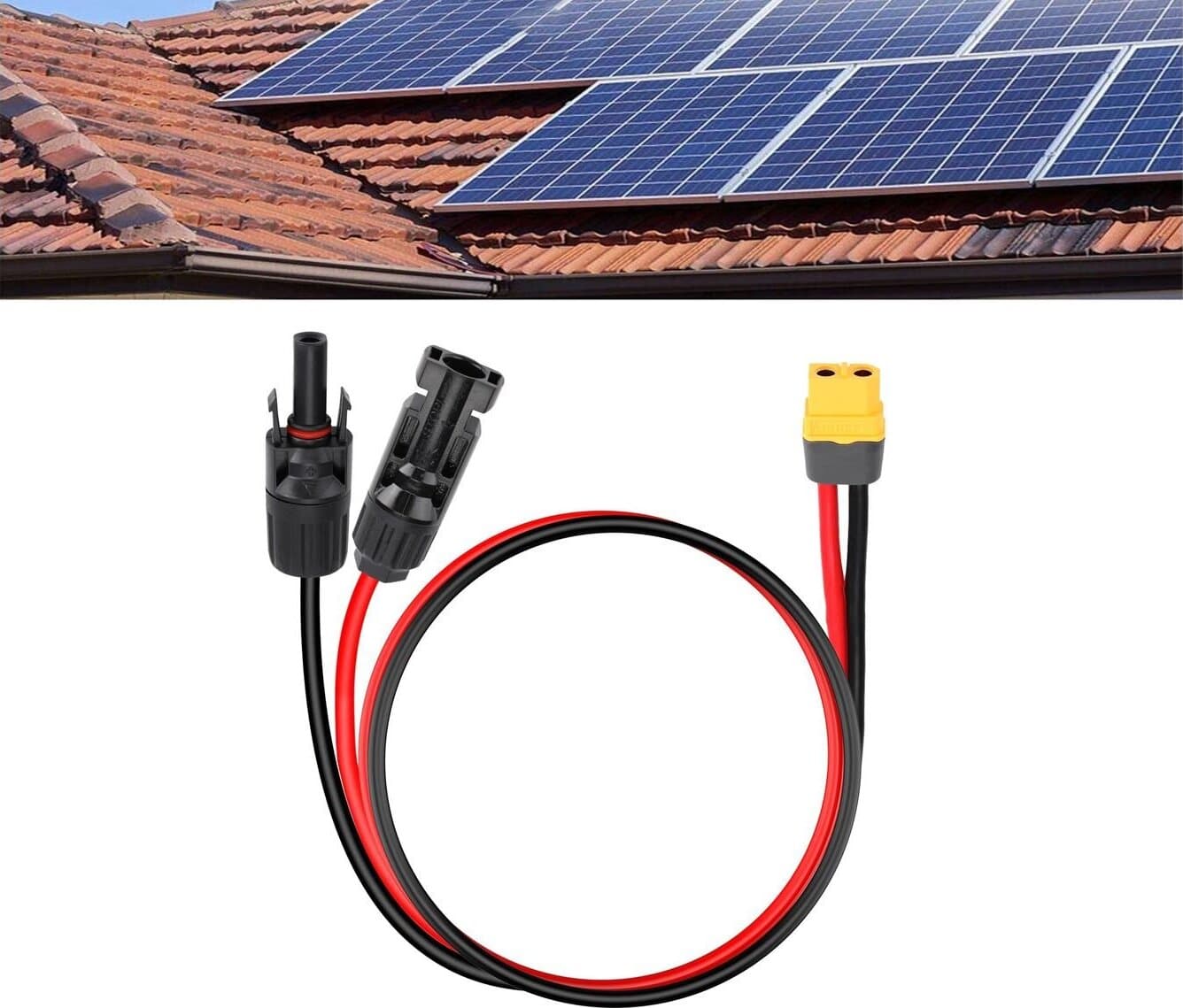 Connettore Solare Adattatore XT60 per Collegamento dei Pannelli Solari 12AWG in Accessori per regolatori di ricarica 85cento.it - Potenza, commercioVirtuoso.it