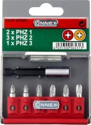 CONNEX---7-PEZZI---SET-6-INSERTI-PER-AVVITAMENTO-PHZ-+-ADATTATORE-MAGNETICO