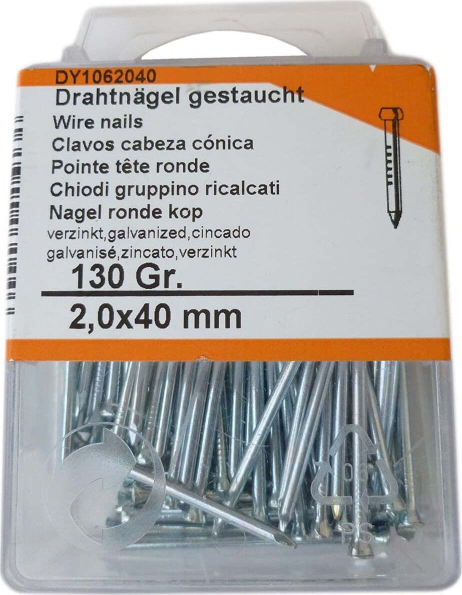 CONNEX---CHIODI-GRUPPINO-ZINCATI-RICALCATI-2,0X40-GR.130