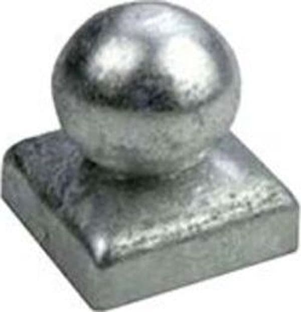 CONNEX---COPERTURA-PER-PALI-A-SPERA-70X70MM---POMELLO-ZINCATO-A-FUOCO