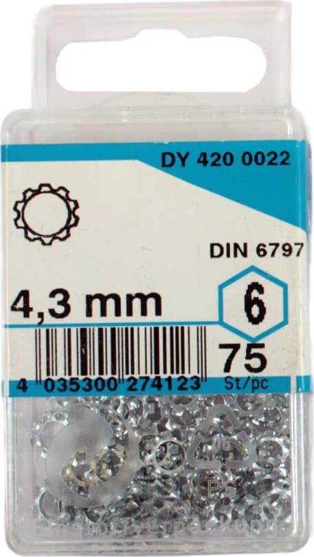CONNEX---RONDELLE-DENTATE-ZINCATE-4,3MM-P.75