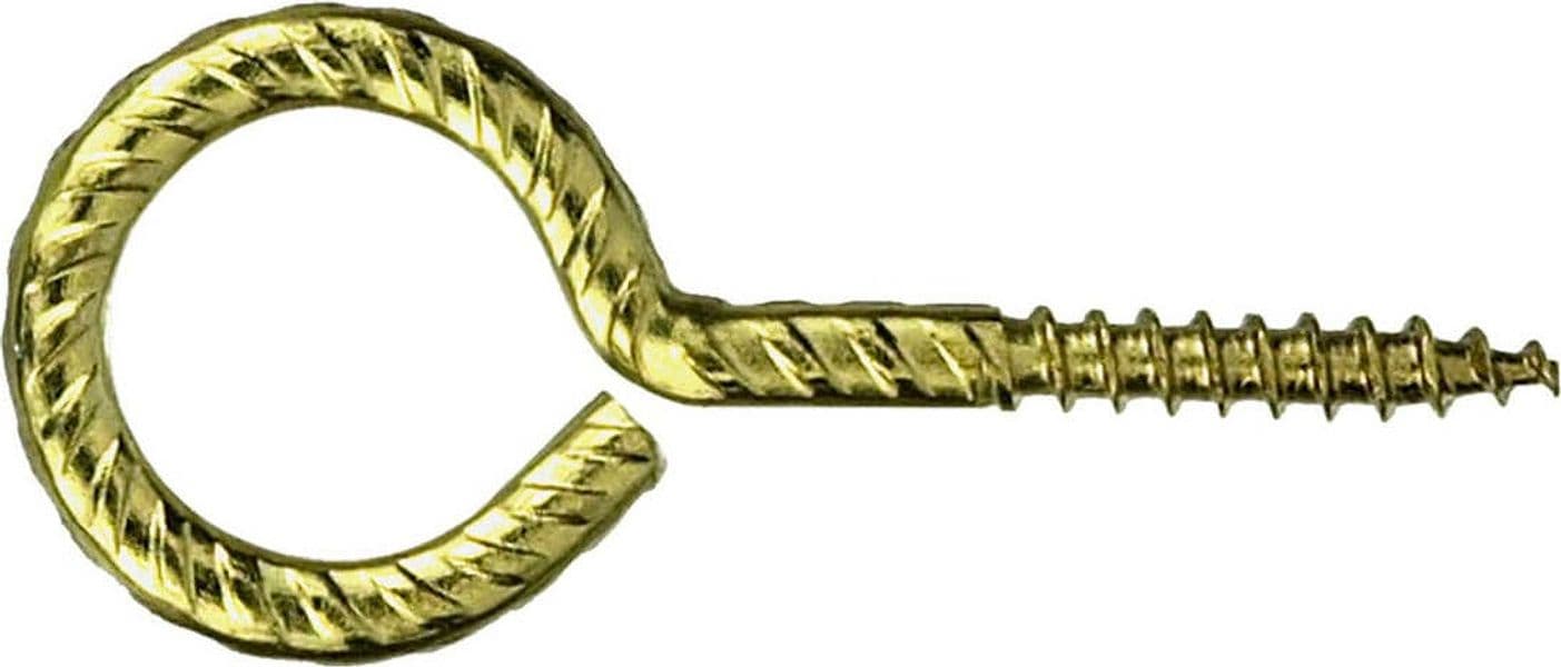CONNEX-MASIDEF---2-OCCHIOLI-RUSTICI-PER-LEGNO-OTTONATO-4,0X40X20mm