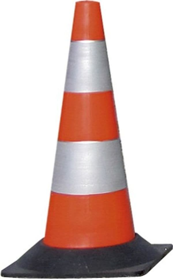 Cono segnaletico - rifrangente - bianco-rosso - altezza 50 cm Fai da te/Sicurezza e protezione/Attrezzature per sicurezza sul lavoro/Segnaletica antinfortunistica Eurocartuccia - Pavullo, Commerciovirtuoso.it