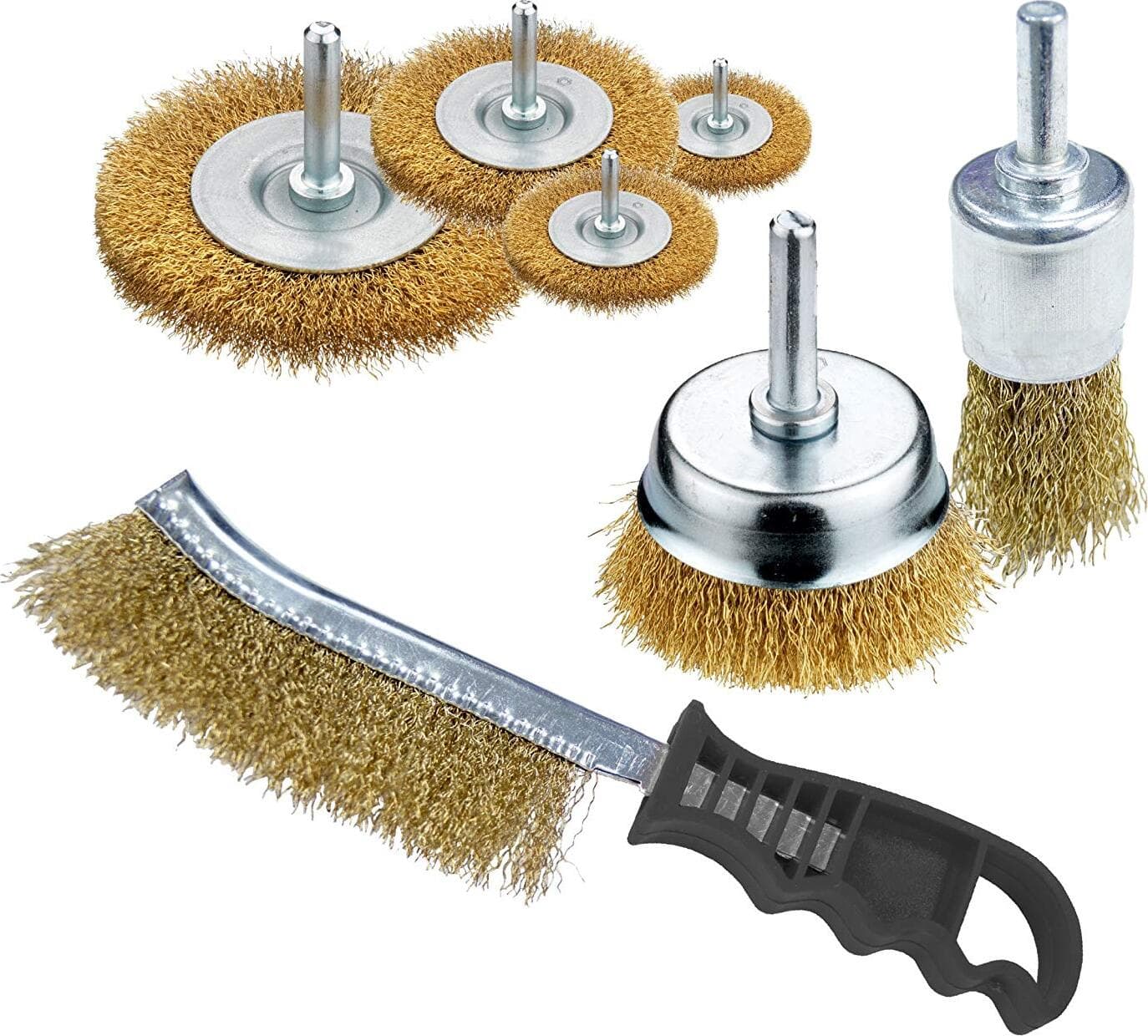CON:P-B20143-Set-spazzole/Mole-per-Trapano-5-pz,-0-W,-0-V,-nessuno