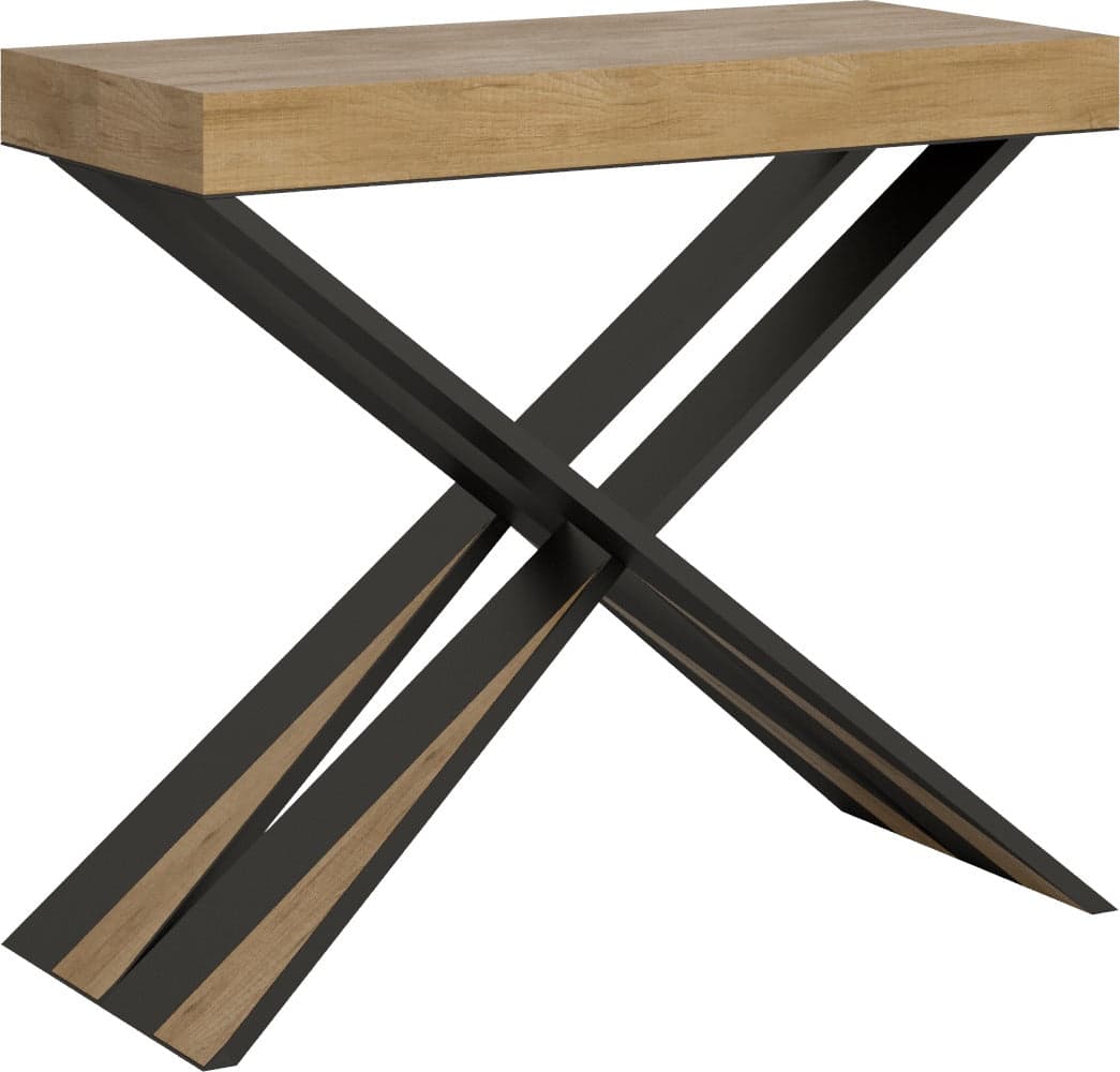Consolle-allungabile-90x40/300-cm-Diago-Premium-telaio-Antracite