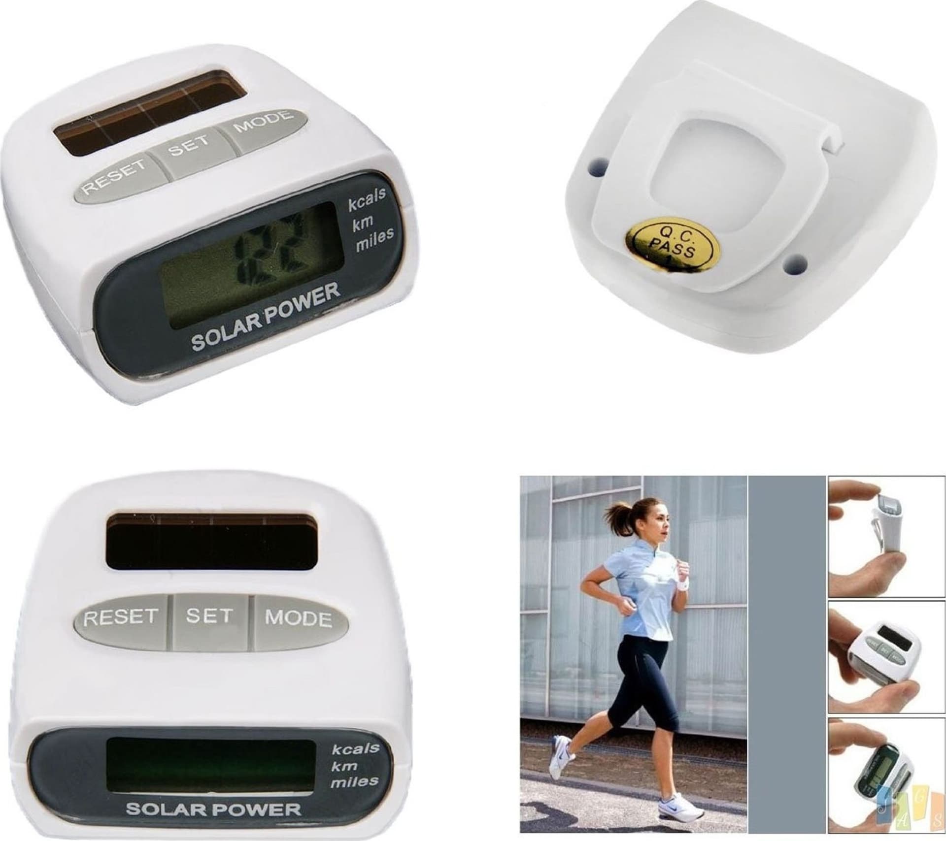 CONTAPASSI DIGITALE PEDOMETRO ENERGIA SOLARE MISURA DISTANZA CALORIE OROLOGIO Sport e tempo libero/Fitness e palestra/Elettronica/Pedometri Trade Shop italia - Napoli, Commerciovirtuoso.it