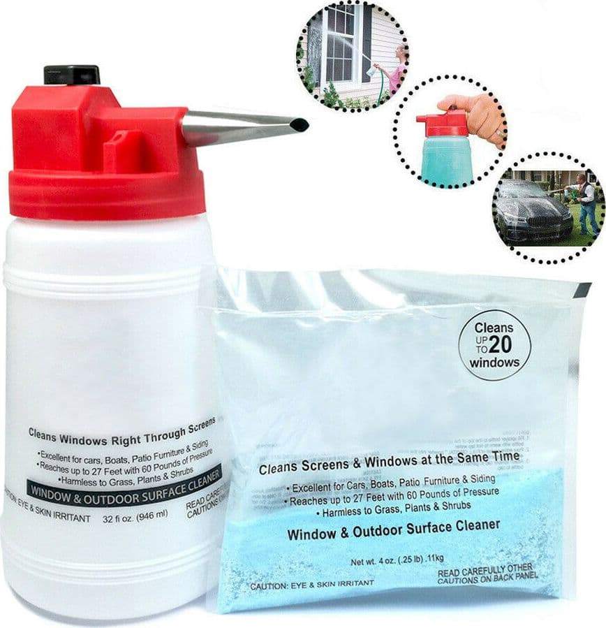 Contenitore Detergente Per Pulizia Vetri Pompa Pulisci Finestre Cristal Full Set da Bagno Trade Shop italia - Napoli, Commerciovirtuoso.it