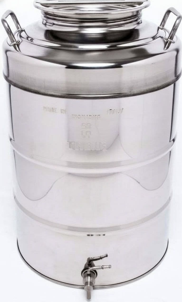 Contenitore per Olio E Vino in Acciaio Inox Maffei Ideale per Alimenti Con Maniglie Saldate Casa e cucina/Organizzazione interni/Contenitori e barattoli da cucina/Conservazione cibi/Barattoli e contenitori Ferus - Montoro, Commerciovirtuoso.it