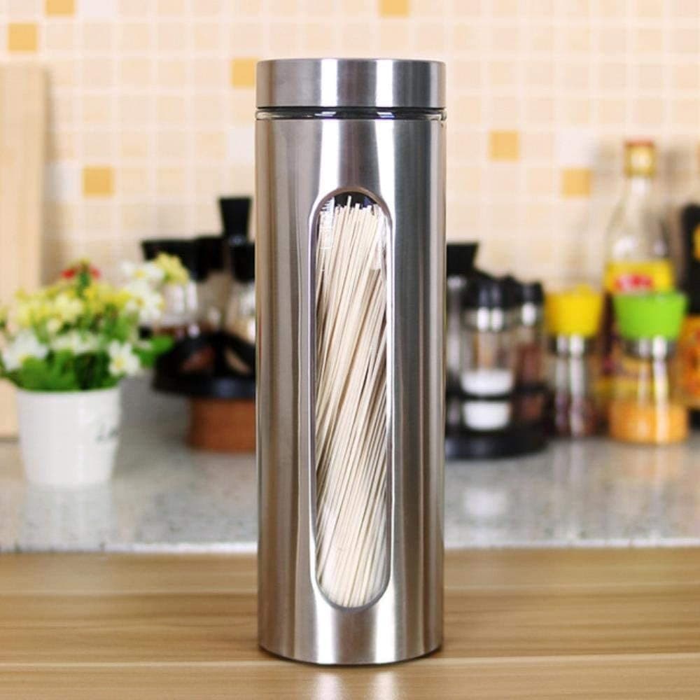 Contenitori Per Alimenti In Acciaio Per T? Spezie Caff? Biscotti Zucchero 30.5cm Casa, arredamento e bricolage > Cucina > Barattoli e Contenitori Trade Shop italia - Napoli, Commerciovirtuoso.it
