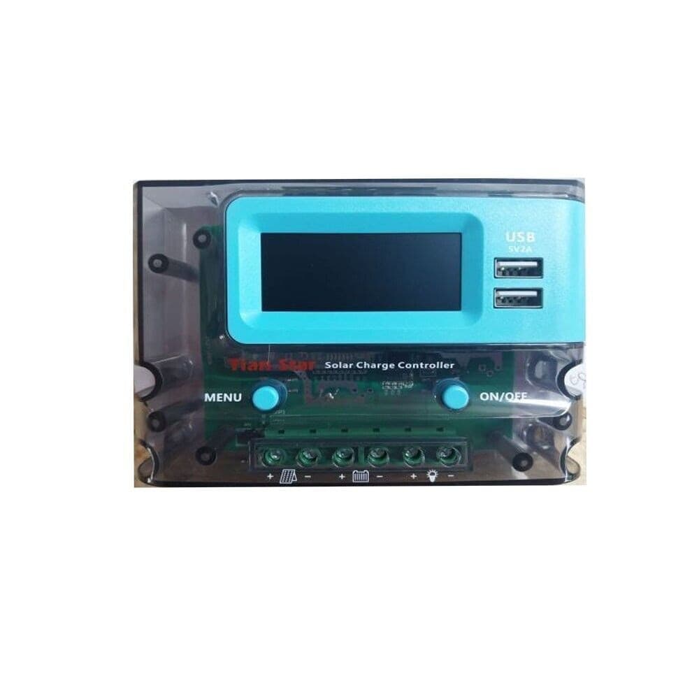 Controller-Regolatore-30A-40A-60A-Carica-Batteria-pannello-Solare-12V/24V-PWM-2-USB