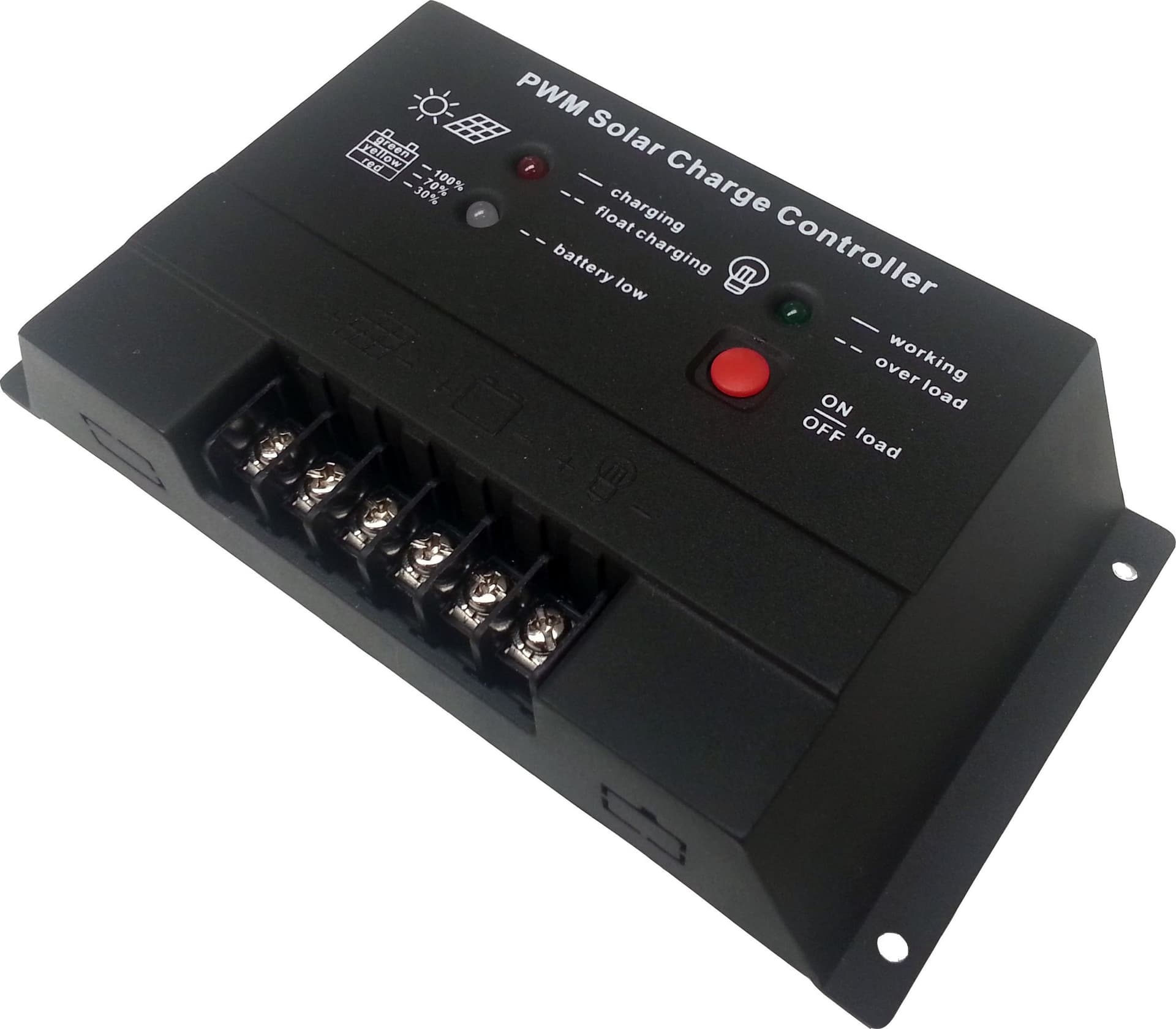 CONTROLLER REGOLATORE CARICABATTERIA PORTA USB 10A 12/24V PANNELLO ENERGIA SOLARE