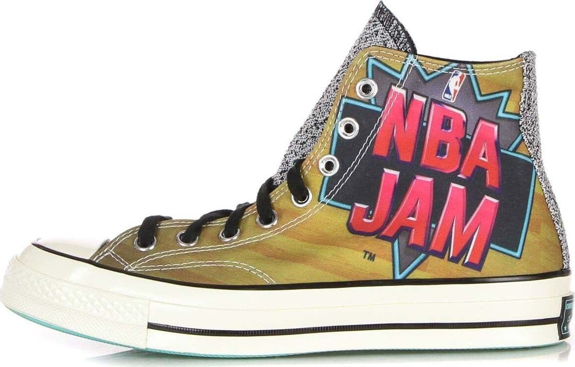 CONVERSE-Scarpa-Basket-Uomo-Chuck-70-Nba-Jam-Brown/solar-Red/electric-Aqua-da-uomo