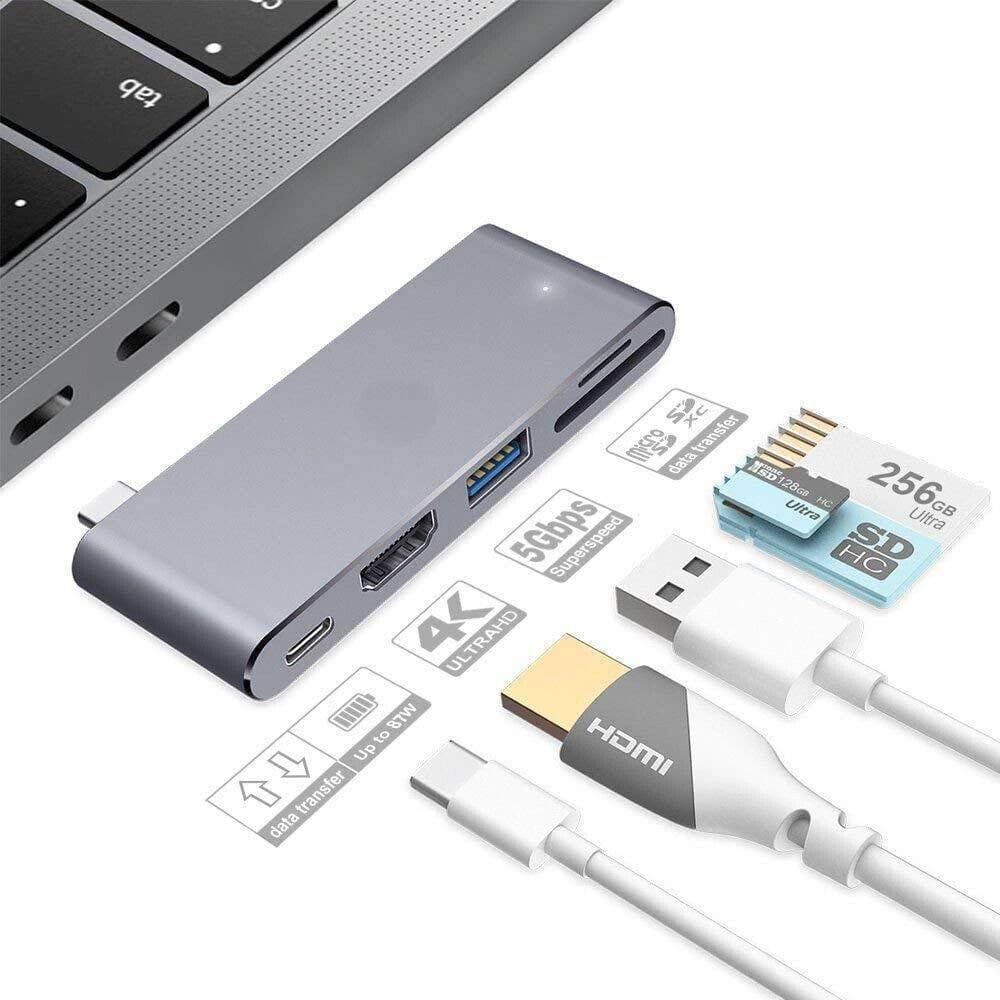Convertitore Hub 5in1 Type-c Schede Micro Sd Usb3.0 Hdmi 4k Sd Adattatore Tpc-9826 Elettronica/Informatica/Accessori/USB Hub Trade Shop italia - Napoli, Commerciovirtuoso.it