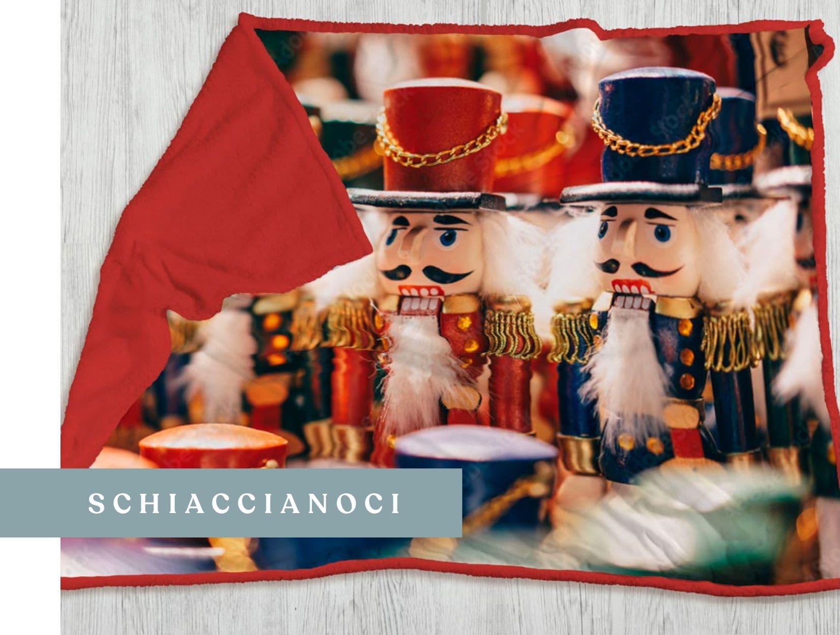 Coperta plaid schiaccianoci in morbido pile + retro in sherpa – Acca24