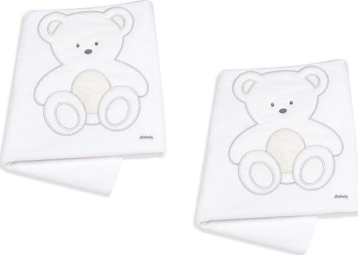 Copertina Pile Lettino Ricamata Italbaby Peluche Grigio in Coperte La Casa Del Bebè - Napoli, commercioVirtuoso.it