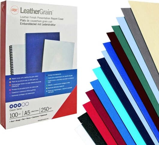 Copertine Leathergrain - A3 - 250 gr - nero goffrato - GBC - scatola 100 pezzi Cancelleria e prodotti per ufficio/Elettronica per ufficio/Rilegatrici e accessori/Copertine per rilegatrici Eurocartuccia - Pavullo, Commerciovirtuoso.it